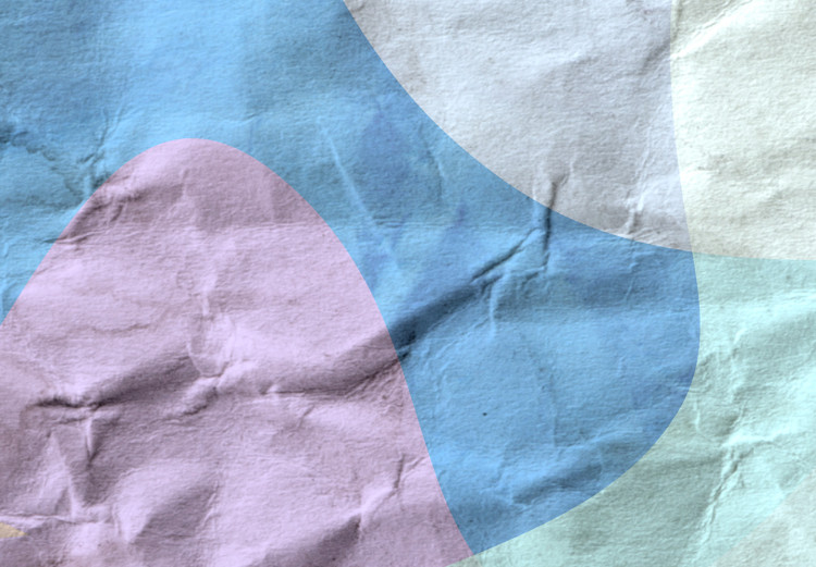 Poster Pastel Shapes - abstract patterns on crumpled paper 122289 additionalImage 9