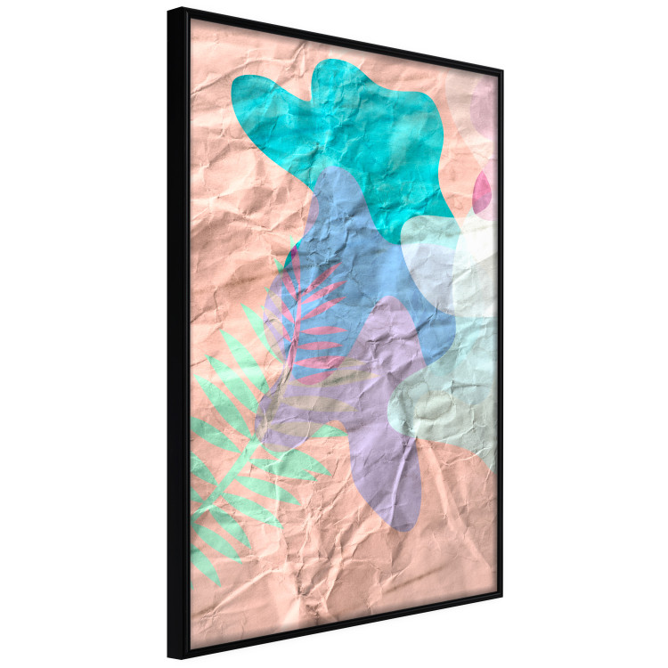 Poster Pastel Shapes - abstract patterns on crumpled paper 122289 additionalImage 10