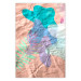 Poster Pastel Shapes - abstract patterns on crumpled paper 122289