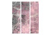 Room Divider Screen Stone Spring - stone texture with delicate red motif 122989 additionalThumb 3