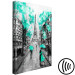 Canvas Print In the streets of Paris - landscape with the Eiffel Tower and people 123089 additionalThumb 6