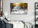 Canvas Print Cascade of Thoughts (1 Part) Wide Yellow 123189 additionalThumb 3