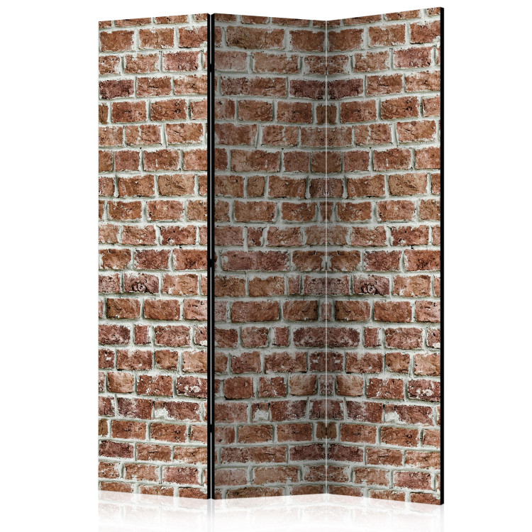 Folding Screen Brick Space - architectural texture in red brick style 123289