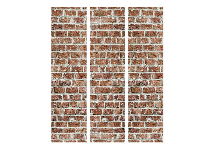 Folding Screen Brick Space - architectural texture in red brick style 123289 additionalImage 3