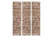 Folding Screen Brick Space - architectural texture in red brick style 123289 additionalThumb 3