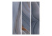 Room Divider Sea Current (3-piece) - marble abstraction in shades of gray 124189 additionalThumb 3
