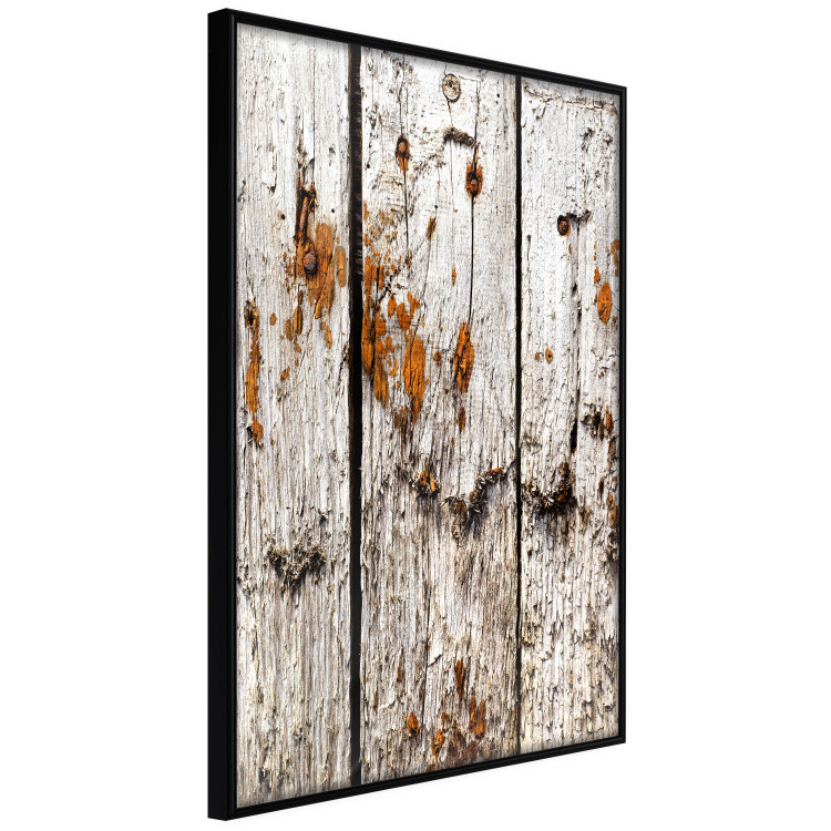 Wall Poster Timeless Tale - texture of wooden planks with brown dust 124489 additionalImage 10