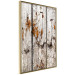 Wall Poster Timeless Tale - texture of wooden planks with brown dust 124489 additionalThumb 12