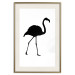 Wall Poster Black Flamingo - figure of a black bird on a contrasting white background 125089 additionalThumb 19