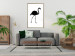 Wall Poster Black Flamingo - figure of a black bird on a contrasting white background 125089 additionalThumb 5