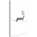 Canvas Black English It's so good sign - minimalistic on a white background 125789 additionalThumb 2