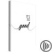Canvas Black English It's so good sign - minimalistic on a white background 125789 additionalThumb 6