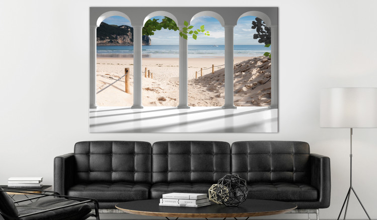 Large canvas print Columns and Beach [Large Format] 128889 additionalImage 5