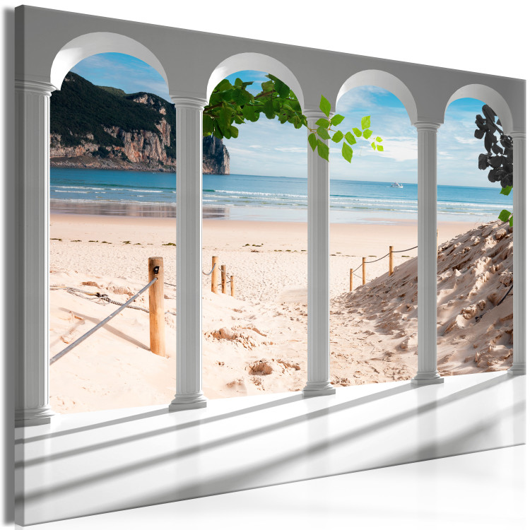 Large canvas print Columns and Beach [Large Format] 128889 additionalImage 2