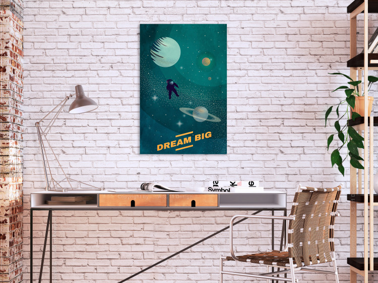 Canvas Print Sky-high Dreams (1-part) vertical - astronaut in space 129089 additionalImage 3