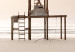 Wall Poster September Dawn - lifeguard tower on the beach in the light of bright sky 129489 additionalThumb 11