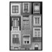 Wall Poster Patterned Windows - black and white window photography in an abstract style 129789 additionalThumb 16