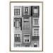 Wall Poster Patterned Windows - black and white window photography in an abstract style 129789 additionalThumb 14