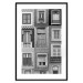 Wall Poster Patterned Windows - black and white window photography in an abstract style 129789 additionalThumb 17