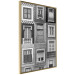 Wall Poster Patterned Windows - black and white window photography in an abstract style 129789 additionalThumb 12
