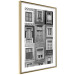 Wall Poster Patterned Windows - black and white window photography in an abstract style 129789 additionalThumb 7