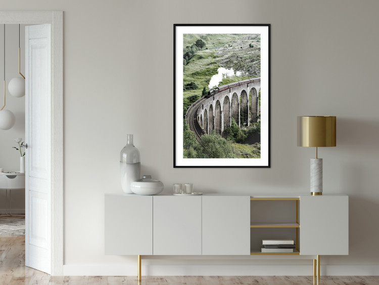 Wall Poster Journey Through Time - landscape of a large viaduct with a train passing through 130289 additionalImage 23
