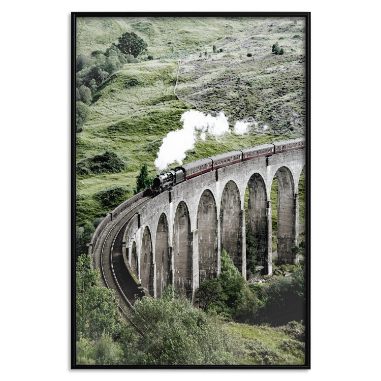 Wall Poster Journey Through Time - landscape of a large viaduct with a train passing through 130289 additionalImage 16