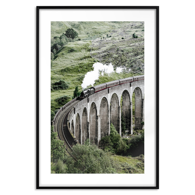 Wall Poster Journey Through Time - landscape of a large viaduct with a train passing through 130289 additionalImage 17