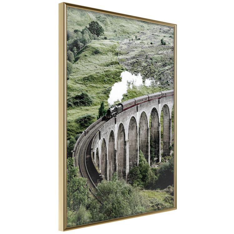 Wall Poster Journey Through Time - landscape of a large viaduct with a train passing through 130289 additionalImage 14