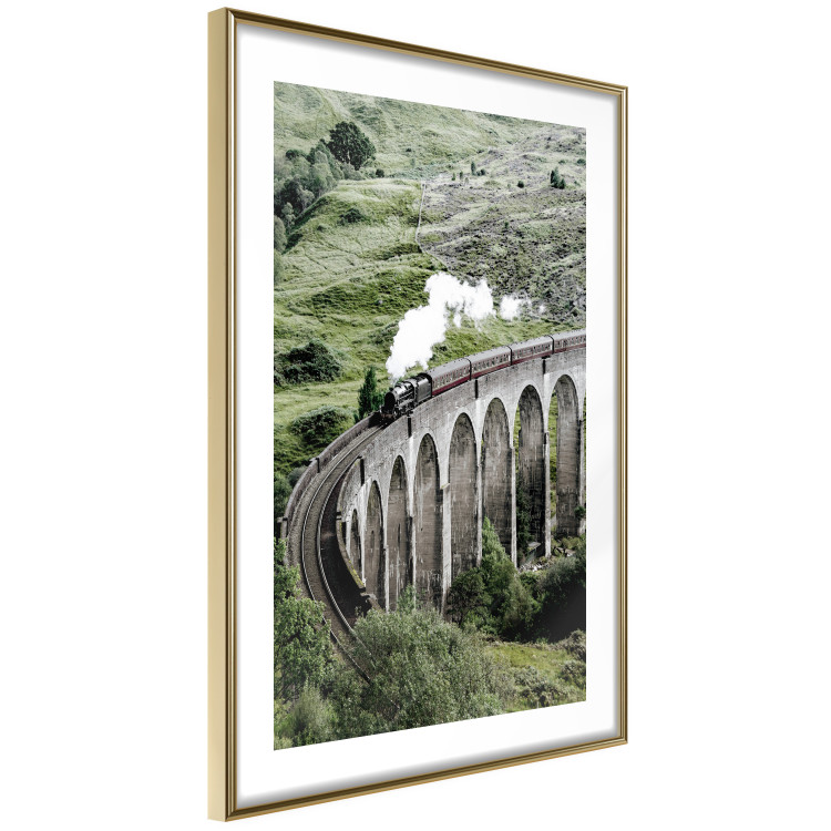 Wall Poster Journey Through Time - landscape of a large viaduct with a train passing through 130289 additionalImage 7