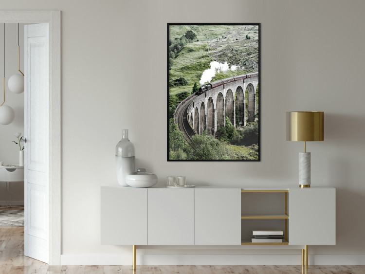 Wall Poster Journey Through Time - landscape of a large viaduct with a train passing through 130289 additionalImage 4