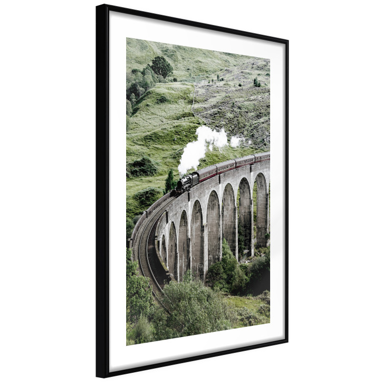 Wall Poster Journey Through Time - landscape of a large viaduct with a train passing through 130289 additionalImage 6