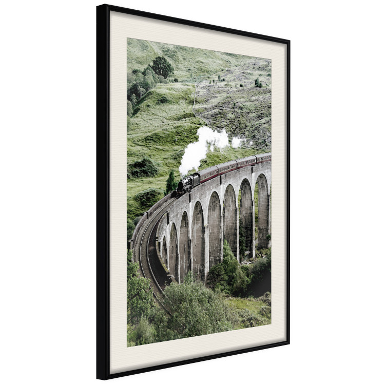 Wall Poster Journey Through Time - landscape of a large viaduct with a train passing through 130289 additionalImage 2