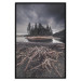 Wall Poster Wooded Island - dark forest landscape and a small lake against the sky 130389 additionalThumb 18