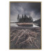 Wall Poster Wooded Island - dark forest landscape and a small lake against the sky 130389 additionalThumb 21