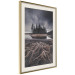 Wall Poster Wooded Island - dark forest landscape and a small lake against the sky 130389 additionalThumb 3