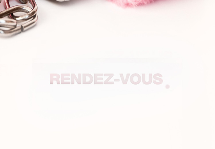 Wall Poster Rendezvous - handcuffs with pink fur on a uniform light background 131789 additionalImage 9