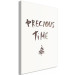 Canvas Precious time - Christmas graphic with an English inscription 132089 additionalThumb 2