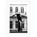 Poster Dance in Paris - black and white photograph of a woman against architectural backdrop 132289 additionalThumb 19