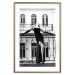 Poster Dance in Paris - black and white photograph of a woman against architectural backdrop 132289 additionalThumb 14