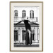 Poster Dance in Paris - black and white photograph of a woman against architectural backdrop 132289 additionalThumb 20