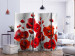 Room Divider Poppies in Moonlight II (5-piece) - red wildflowers and meadow 132689 additionalThumb 2