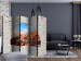 Room Divider Santorini II (5-piece) - view from a brick window onto a Greek landscape 132889 additionalThumb 4