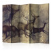 Folding Screen Antelopes II (5-piece) - composition with running wild animals 133389