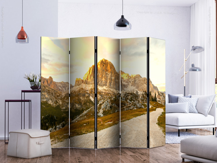 Folding Screen Beautiful Dolomites II - sunny landscape with large rocky mountains 134089 additionalImage 2