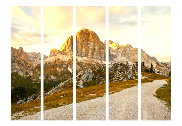 Folding Screen Beautiful Dolomites II - sunny landscape with large rocky mountains 134089 additionalImage 3