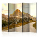 Folding Screen Beautiful Dolomites II - sunny landscape with large rocky mountains 134089