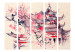 Room Divider Screen Shogun's House II (5-piece) - oriental composition with architecture 134289 additionalThumb 3