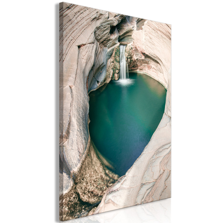 Canvas Print Closed bay - photo with a turquoise waterfall 135289 additionalImage 2
