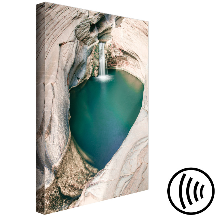 Canvas Print Closed bay - photo with a turquoise waterfall 135289 additionalImage 6